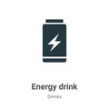 Energy drink vector icon on white background. Flat vector energy drink icon symbol sign from modern drinks collection for mobile