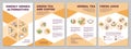 Energy drinks alternatives brochure template