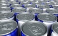 Energy drinks cans Royalty Free Stock Photo