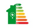 Energy efficiency and home improvement concept.Vector illustration Royalty Free Stock Photo