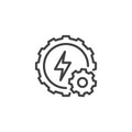 Energy Efficiency line icon