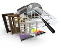 Energy efficient construction Royalty Free Stock Photo