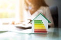 Energy Efficient House Calculator Royalty Free Stock Photo