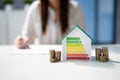 Energy Efficient House House Audit Royalty Free Stock Photo