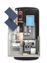 Energy-Efficient house on a smart phone.