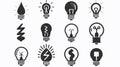 Energy Efficient Light Bulb Icon for Professional Projects Royalty Free Stock Photo
