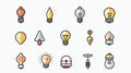 Energy Efficient Light Bulb Icon for Professional Projects Royalty Free Stock Photo