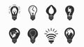 Energy Efficient Light Bulb Icon for Professional Projects Royalty Free Stock Photo
