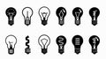 Energy Efficient Light Bulb Icon for Professional Projects Royalty Free Stock Photo