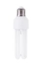 Energy efficient light bulb isolated on white Royalty Free Stock Photo