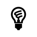 Energy-efficient lightbulb icon