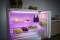 energy-efficient refrigerator, with led lighting and sleek design