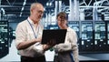 Energy efficient server hub monitoring