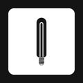 Energy efficient sodium lamp icon, simple style