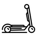 Energy electric scooter icon, outline style Royalty Free Stock Photo