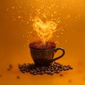 Energy elixir Enjoying coffee for a refreshing and energetic boost