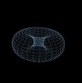 Energy field illustration 3d render man woman inside spiral x-ray