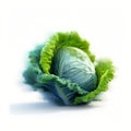 Energy-filled Abstract Art Of A Cabbage In Pixel Style