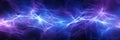 Energy Flow In Deep Blue Space Background. Blue Abstract Nebula With Luminous Highlights. Generative AI Royalty Free Stock Photo