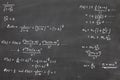Energy formula on chalkboard Royalty Free Stock Photo