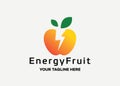 Energy fruit logo design template