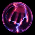 Energy globe, with hand Royalty Free Stock Photo