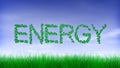 Energy - Green Leaf Text Animation