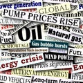 Energy headlines Royalty Free Stock Photo