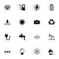 Energy icon - Expand to any size - Change to any colour. Perfect Flat Vector Contains such Icons as power, water, gas, electricity