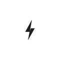 energy icon lightning icon vector Royalty Free Stock Photo