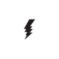 energy icon lightning icon vector Royalty Free Stock Photo