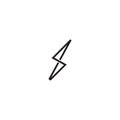 energy icon lightning icon vector Royalty Free Stock Photo