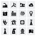 Energy icon set Royalty Free Stock Photo