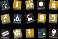 Energy Icon Set Royalty Free Stock Photo