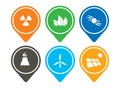 Energy icon set Royalty Free Stock Photo