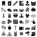 Energy Icon Set Royalty Free Stock Photo
