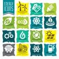 Energy icon set. Royalty Free Stock Photo