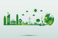 Energy ideas save the world concept Power plug green ecology