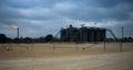 Energy industrial Oil pump oil rig producing oil to a downstream facility in the Permian Basin Royalty Free Stock Photo