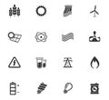 Energy industry icons Royalty Free Stock Photo