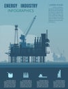 Energy industry infographic Royalty Free Stock Photo