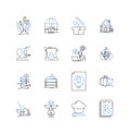 Energy industry line icons collection. Power, Renewable, Fuel, Generation, Electricity, Innovation, Efficiency vector