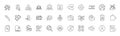 Energy inflation, Loud sound and Piano line icons. For web app, printing. Line icons. Vector
