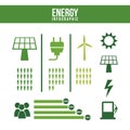 Energy infographics Royalty Free Stock Photo