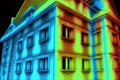 Energy managements using heat loss image of building