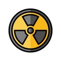 energy nuclear color icon vector illustration