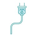 energy plug connector icon Royalty Free Stock Photo