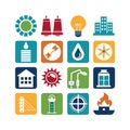 Energy and Power Icon Set Collection Vector for UI Documents Websites and Mobile Applications Royalty Free Stock Photo