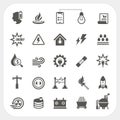 Energy and Power icons set