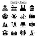 Energy & Power supply icons